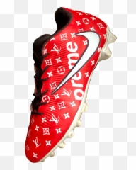 Cleats Louisvuitton Supreme Sticker - Football Boot Emoji,Emoji Cleats