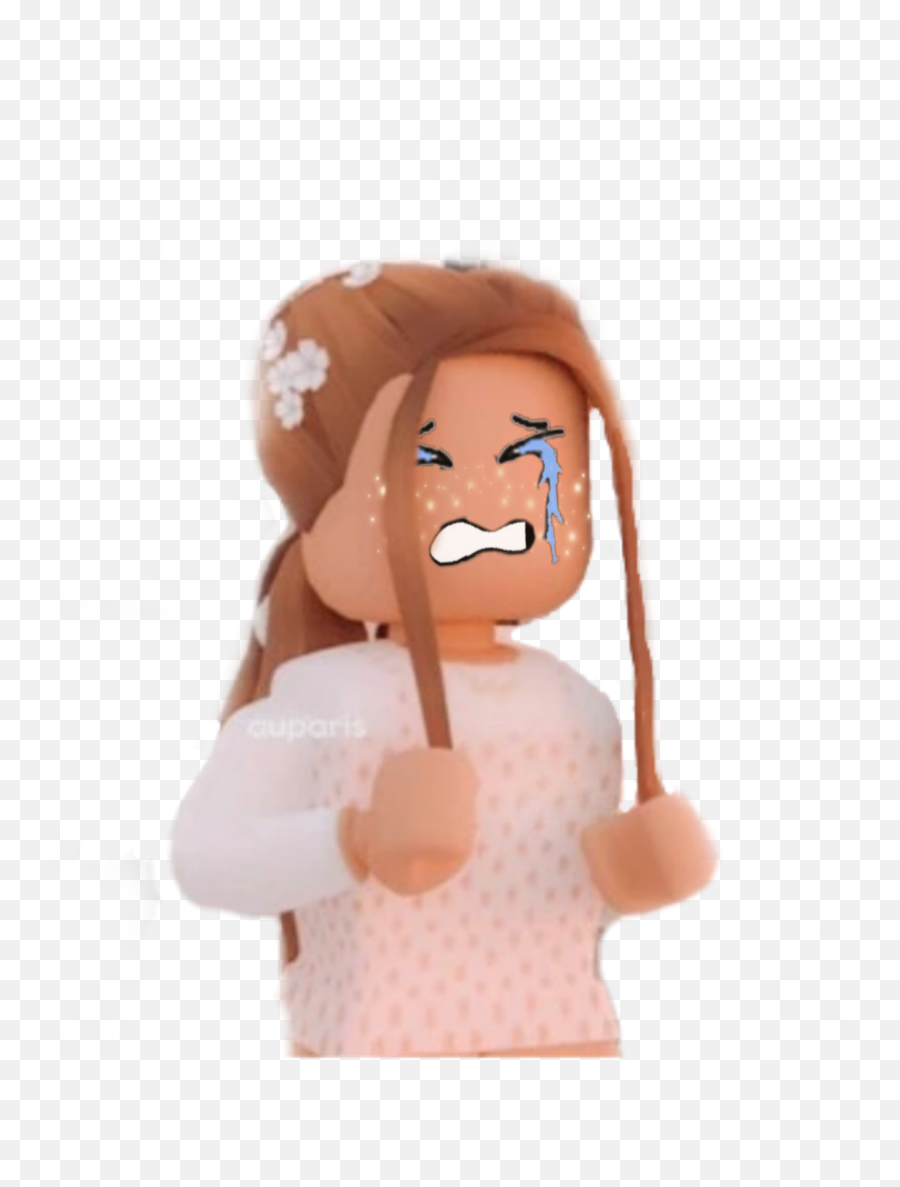 Roblox Cry Cute Girl Sticker By Celina - Roblox Girls Crying Cute Emoji,Keycode For Emojis Roblox