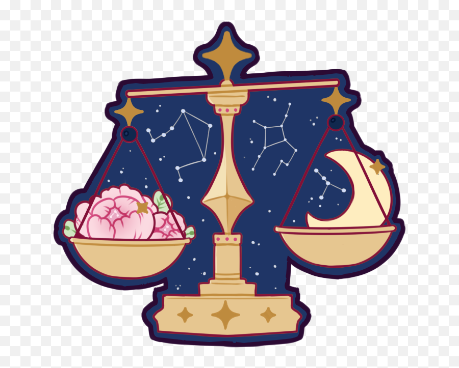 Peony Witch Series - Balance U0027 Sticker By Mahkala In 2021 Balance Sticker Emoji,Cauldron Emoji Tumblr