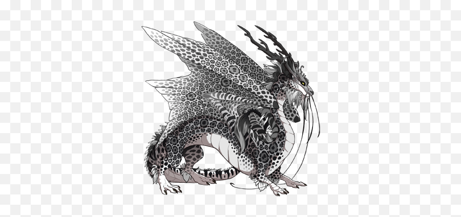 Snow Leopard Derg Dragon Share Flight Rising - Phantom Of The Opera Dragon Emoji,Khajiit Emoticon