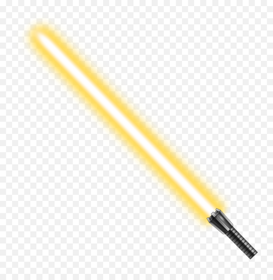 Transparent Yellow Lightsaber Png The Resolution Of Image - Yellow Lightsaber Png Emoji,Star Wars Text Emoticons Lightsaber