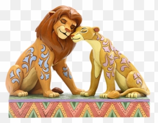 Simba And Nala Snuggling Figurine - Rotonda Hugo Chavez Emoji,Cg Lion King Emotion Comparison