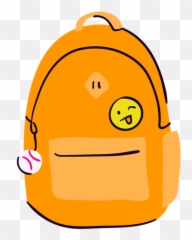 School Backpack Flat - Mochila Png Emoji,Mochila Fucsia Con Emojis