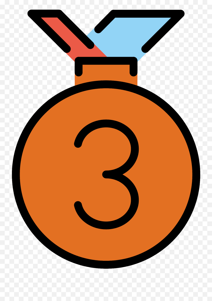 3rd Place Medal Emoji Clipart - Bronze Medal,Prize Emoji