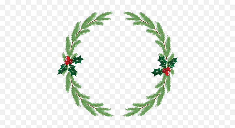 Christmas Wreath Icon 33 Transparent - Christmas Garland Icon Emoji,Christmas Wreath Emoticon Facebook