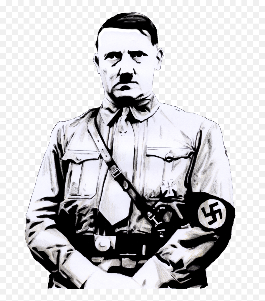 Transparent Hitler Clip Art - Hitler Drawing Png Emoji,Hitler Emojis Download