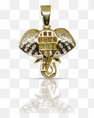 Elephant Pendant 1 - Solid Emoji,Sparkling Diamond Emoji