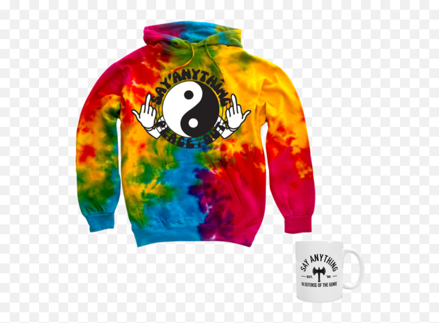 Say Anything - Mod Sun Tie Dye Hoodie Emoji,Tie-dye Emoji