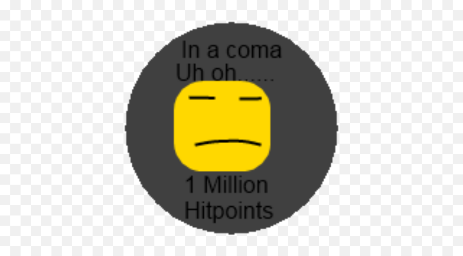 Ouch In A Coma 1 Million Hitpoints - Roblox Emoji,Fall Emoticon Text