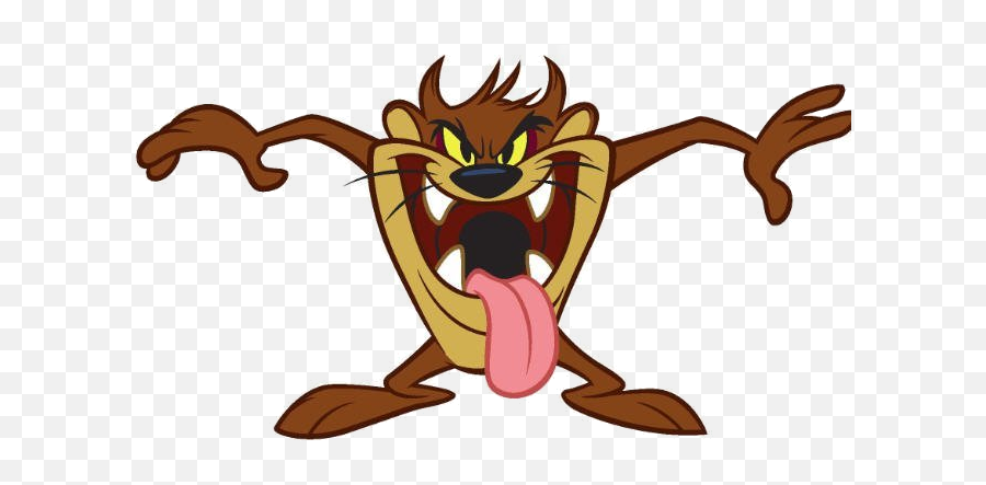 Download Hd Poochie - Tassie Devil Looney Tunes Transparent Emoji,Tasmanian Devil Emoticon