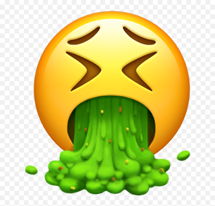 Emoji Vomiting Emoticon Smiley Iphone - Emojis Png Download Transparent Background Puke Emoji Png,Bat Emoji