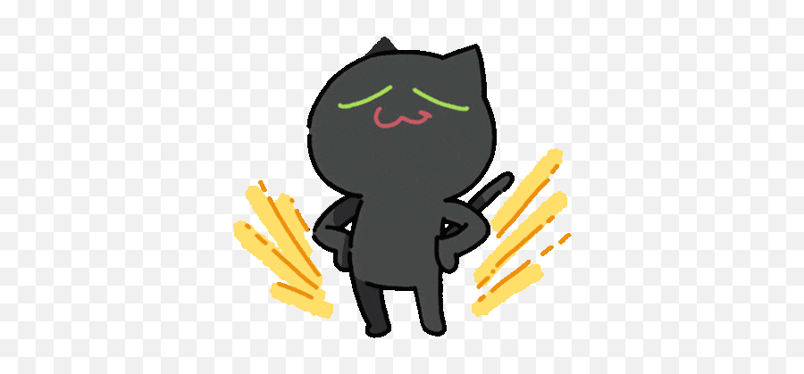 Black Cat Sticker - Black Cat Green Eyes Discover U0026 Share Gifs Emoji,Cat Wink Emoji