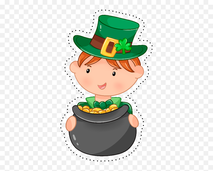 Free St Patricku0027s Day Printable Cutouts Simply Love Emoji,Pot Of Gold Emoticon