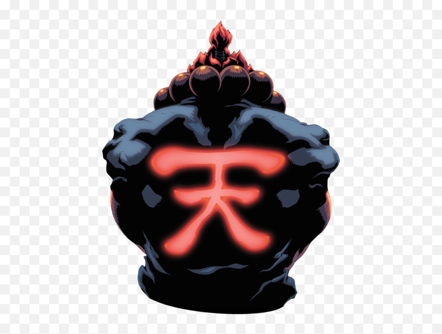 Street Fighter - Akuma Back Psd Official Psds Vector Png Street Fighter Emoji,Street Fighter Emoji