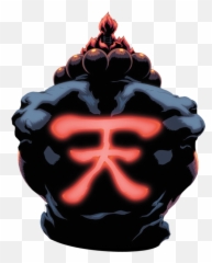 Street Fighter - Akuma Back Psd Official Psds Vector Png Street Fighter Emoji,Street Fighter Emoji