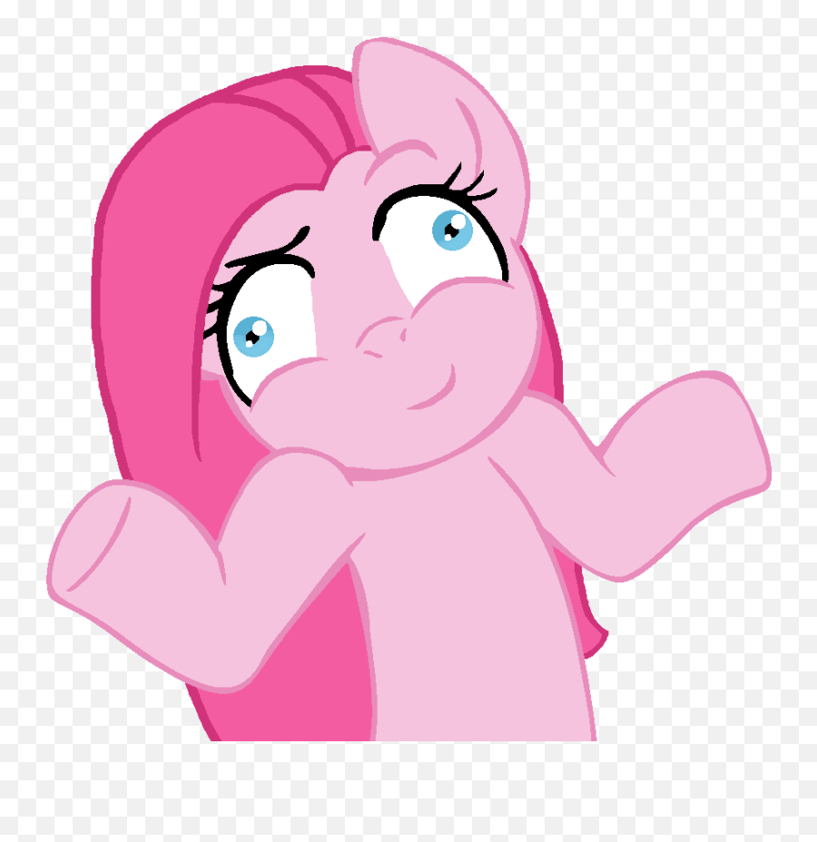 Pinkamena Diane Pie Png - Pinkie Pie Shrug Emoji,Shrug Emoji