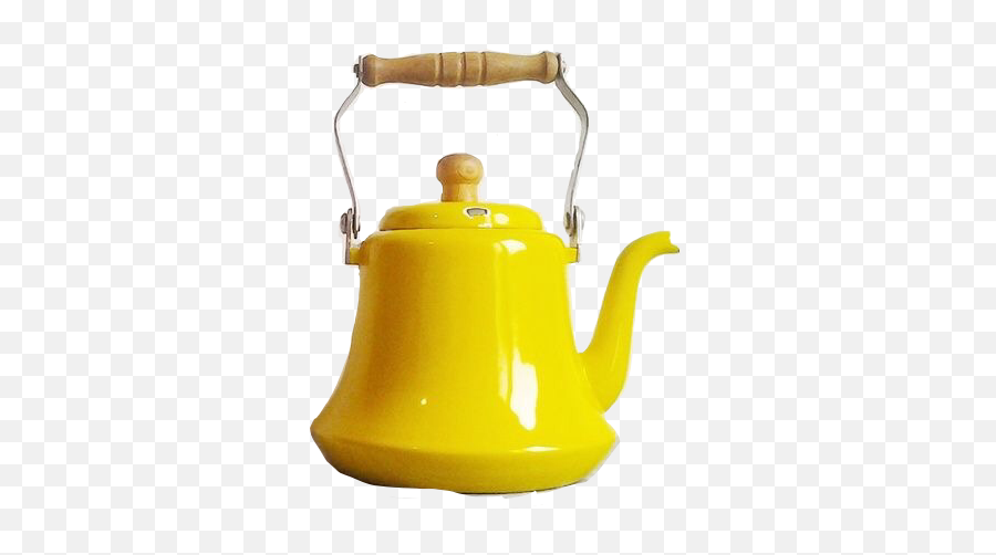 Yellow Teapot Kettle Handle Sticker - Lovely Emoji,Kettle Emoji