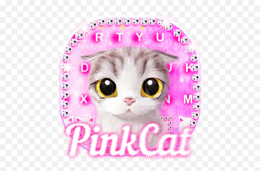 2021 Pink Cat Keyboard Theme Pc Android App Download - Drawing Emoji,Samsung Cat Emoji