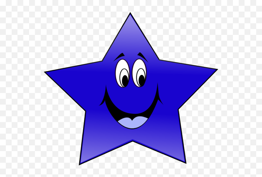 Free Star Face Cliparts Download Free - Blue Star With Face Emoji,Blue Star Emoji