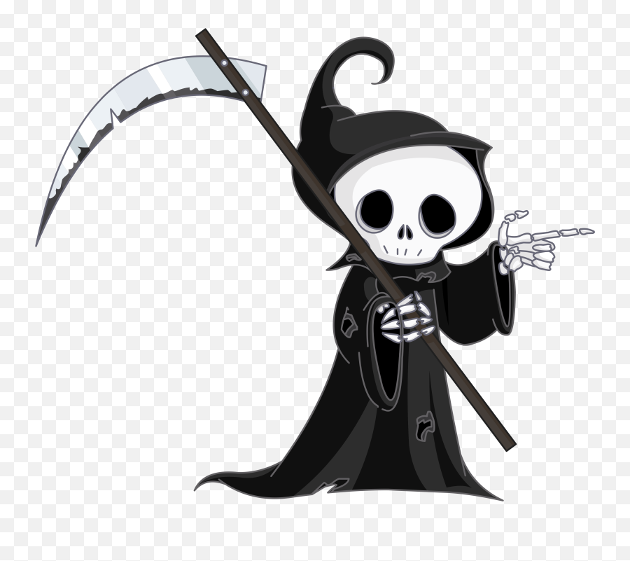 Grim Reaper Png - Cute Grim Reaper Png Emoji,Grim Reaper Emoji