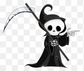 Grim Reaper Png - Cute Grim Reaper Png Emoji,Grim Reaper Emoji