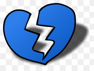 Double Heart Emoji Png - Broken Heart Clip Art,Blue Heart Emoji