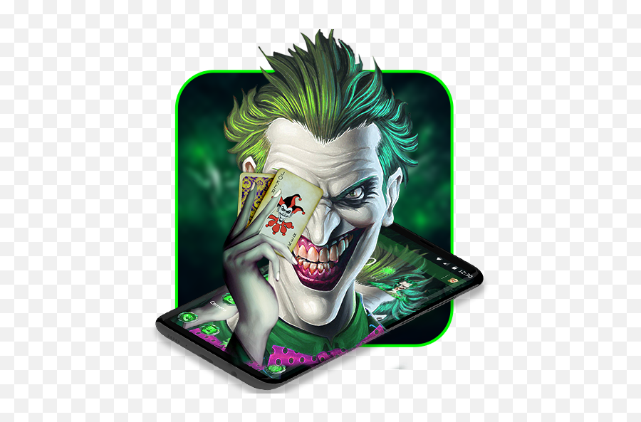 Psycho Joker Cool Theme Android - Animasi Gambar Kartun Joker Keren 3d Emoji,Psycho Emoji