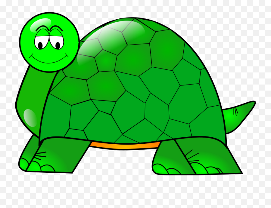 Turtle Clip Art At Clker - La Tortuga Y La Zorra Emoji,Turtle Emoticon For Facebook