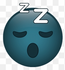 Sleepy Emoticon Funny Icon - Canva Dot Emoji,Sleepy Emoticon