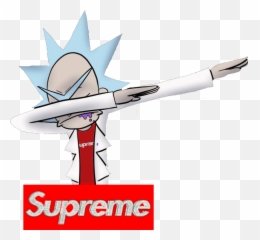 Supreme Rickandmorty Dab Dabb Sticker - Supreme Box Emoji,Dabb Emoji