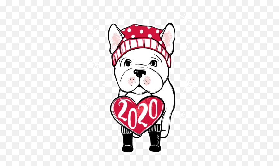 Bulldog Gifs - French Bulldog Cartoon Puppys Drawings Emoji,Slim Marion - Emoticon Love