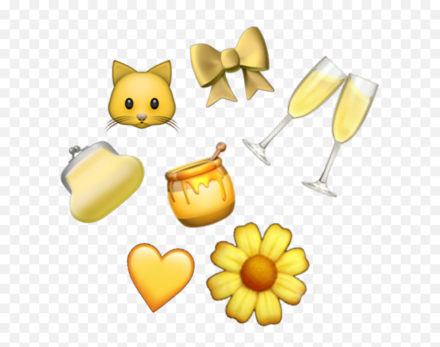 Yellow Emojis Honey Sticker - Happy,Purse Emoji