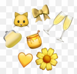 Yellow Emojis Honey Sticker - Happy,Purse Emoji