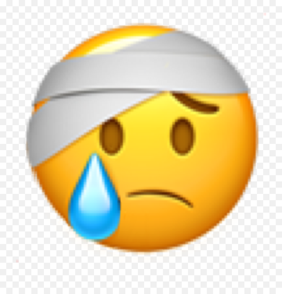 Emojiiphone Emoji Blesser Sad Triste Freetoedit - Happy,Emoji Triste