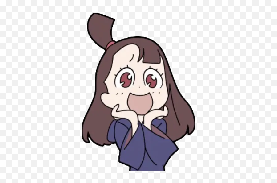 Little Witch Academia Sticker Pack - Little Witch Academia Stickers Whatsapp Emoji,Little Witch Academia Lotte Emojis