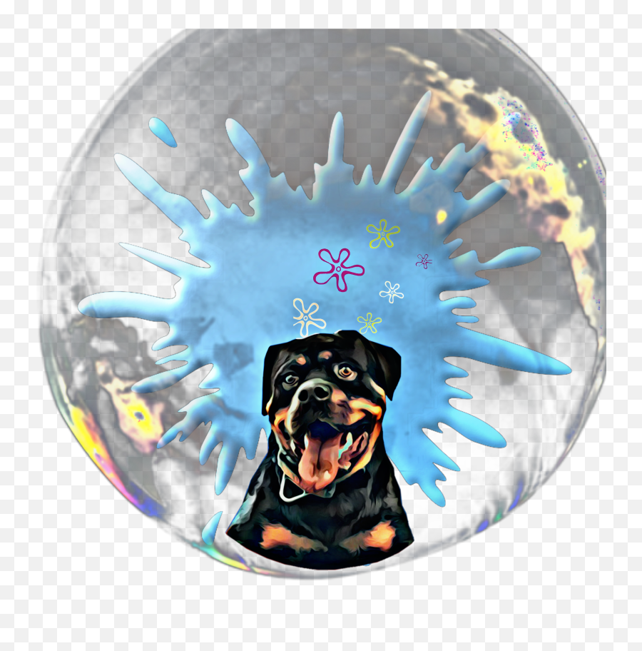 Rottweiler Dog Bubble Sticker - Paperweight Emoji,Rottweiler Emoji