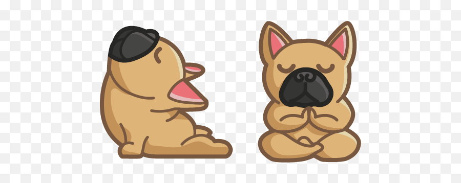 Top Downloaded Cursors - Custom Cursor Yoga Bulldog Emoji,Hot Dog Emoji Iphone