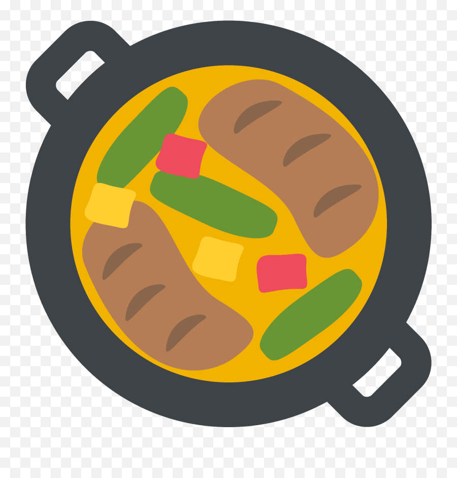 Shallow Pan Of Food Emoji Clipart - Icon Vector Food Png Vector,Food Emoji