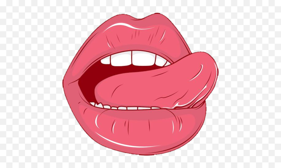 Love Lips Lick Kiss Sticker - Lick Transparent Emoji,Licking Lips Emoji