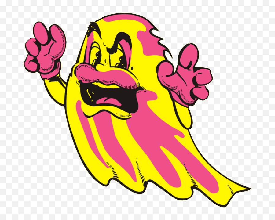 Download Mspac Ghost 1 - Transparent Ms Pac Man Emoji,Pac-man Emoji