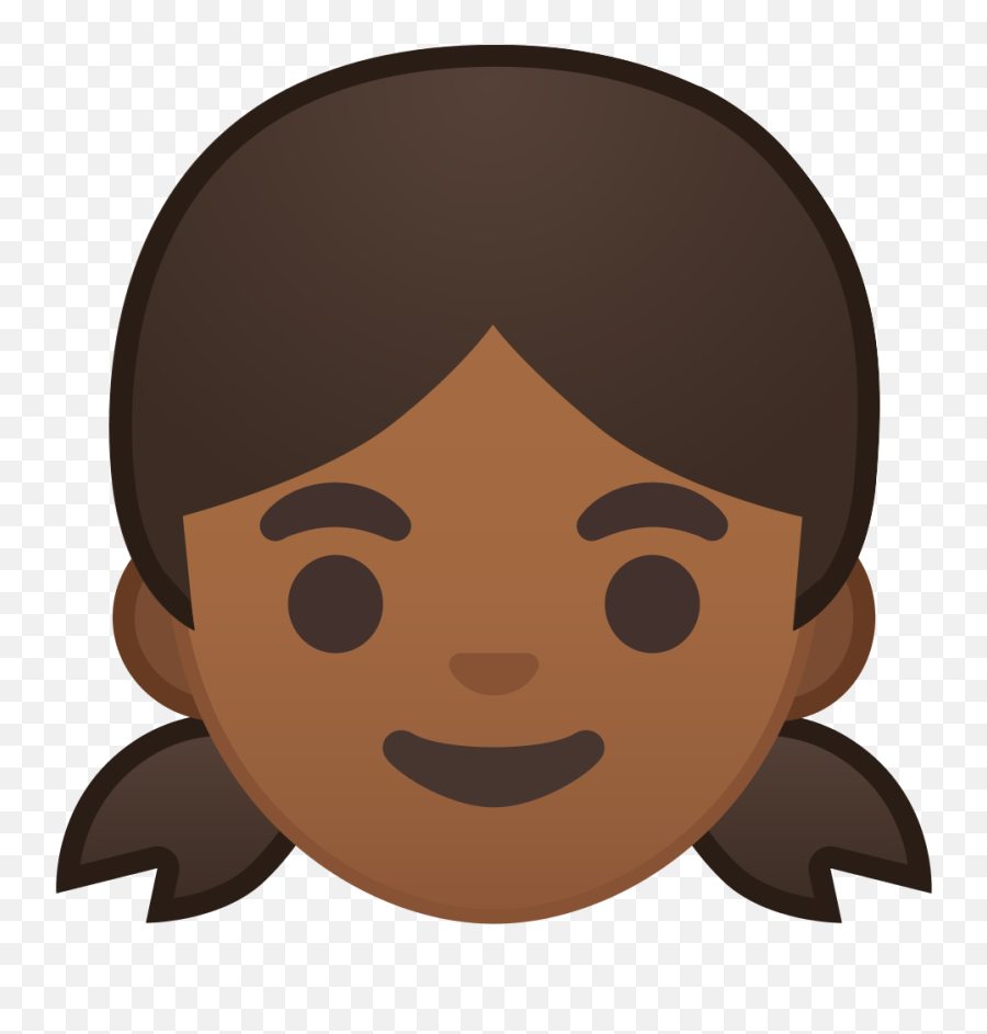 Girl Emoji With Medium - Transparent Girl Emoji,Black Emoji