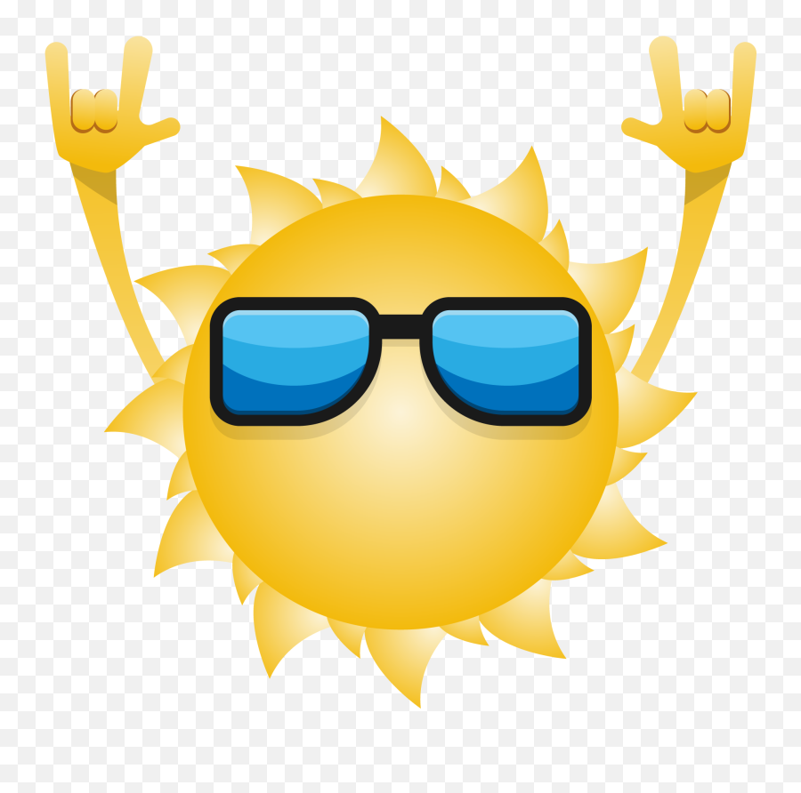 Caring Drawing - Sun Wearing Glasses Emoji,Emoji Wearing Sunglasses