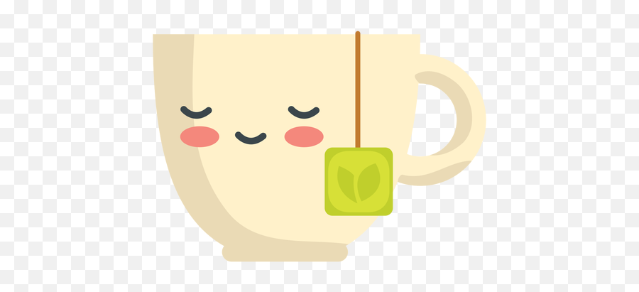 Kawaii Sleeping Tea - Taza De Te Animada Png Emoji,Tea Emoji Transparent