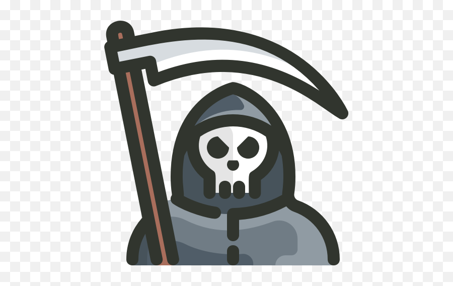 Death Grim Reaper Icon - Grim Reaper Icon Png Emoji,Grim Reaper Emoji