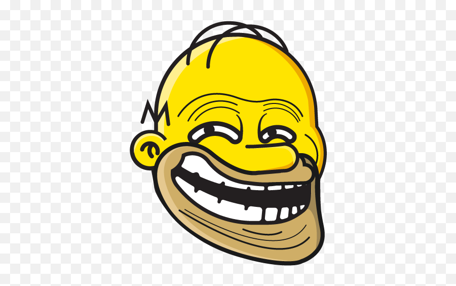 Troll - Homer Troll Face Emoji,Troll Face Emoticons