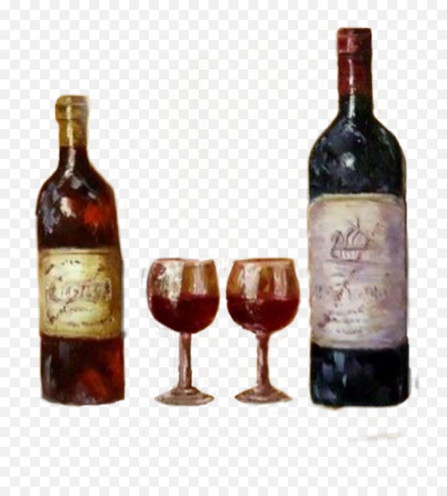 Winebottlewineglass Sticker - Barware Emoji,Wine Bottle Emoji