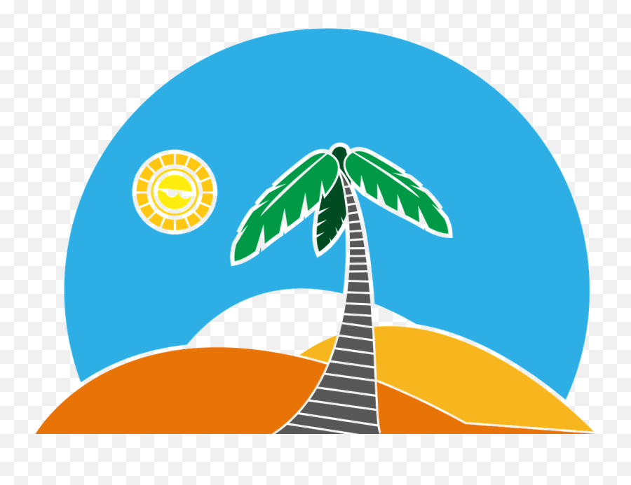 Palm Palm Tree Beach - Playa Y Palmeras Png Full Size Png E Street Emoji,Beach Emoji Transparent