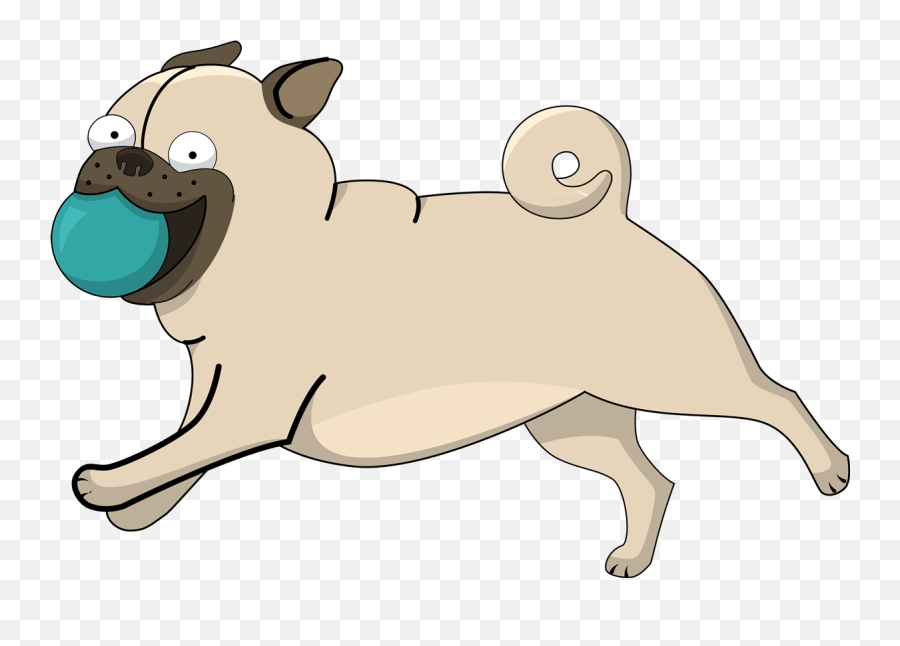 Clipart Dog Pug Clipart Dog Pug - Public Domain Free Dog Clipart Emoji,Pug Emojis