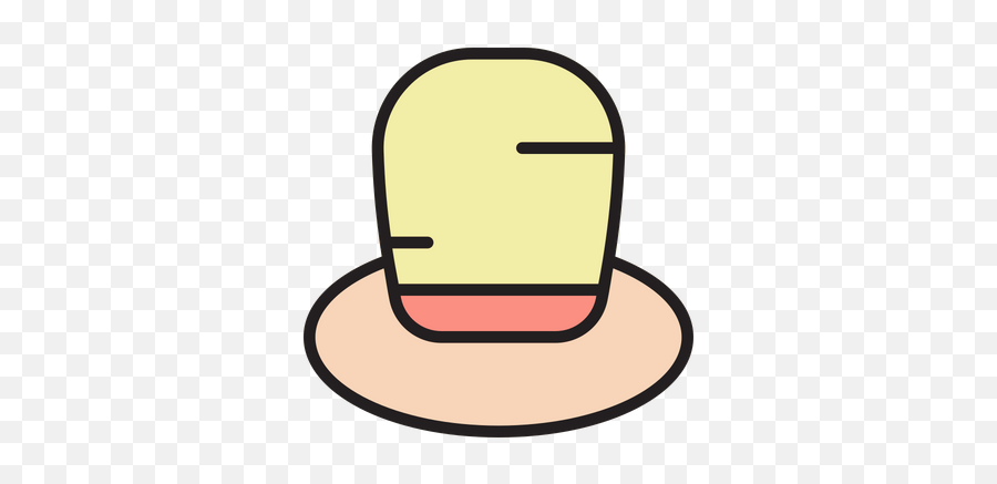 Hat Icon Of Colored Outline Style - Dot Emoji,Captain Hat Emoji