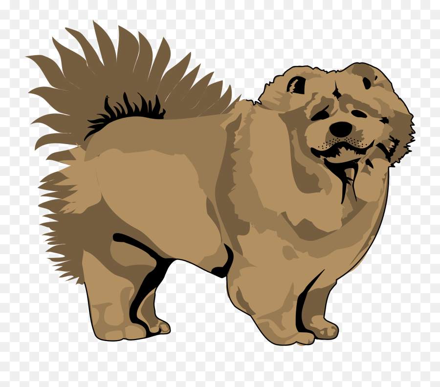 Chow - Fluffy Dog Clipart Emoji,Chow Chow Emoji